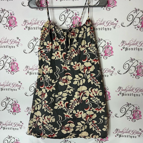 Roxy Dresses & Skirts - Roxy dress flowers tropical vintage hawaiin printed milkmaid Floral Print